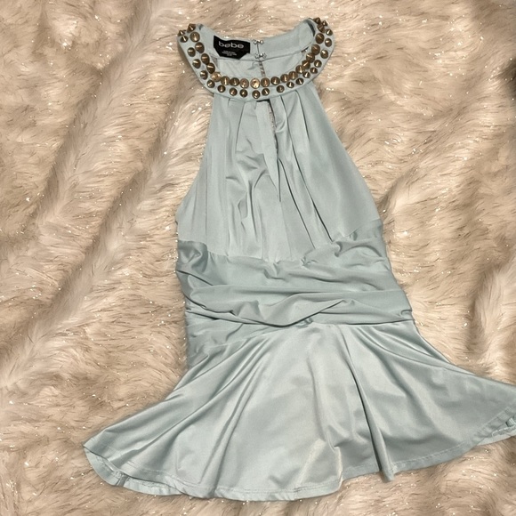 ❌BLUE BEBE HALTER TOP - Picture 5 of 6